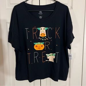 Star Wars  ,Grogu, Halloween Trick or Treat T Shirt, NWT, Size Large